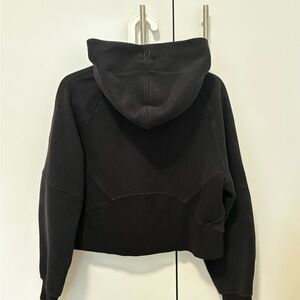 lululemon athletica Black Cropped Scuba Oversized Full-Zip Hoodie